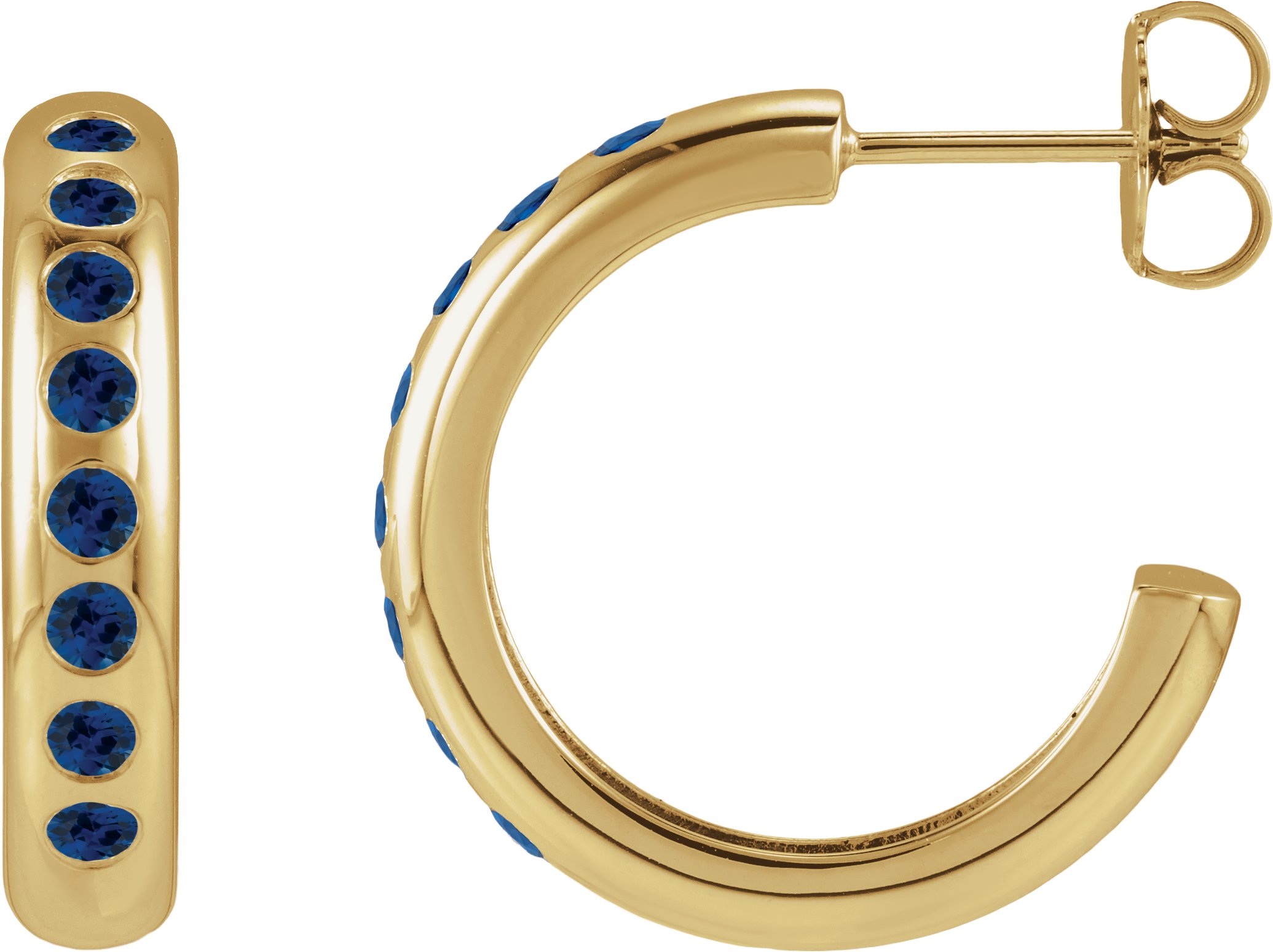 Accented Lightweight Hoop Earrings