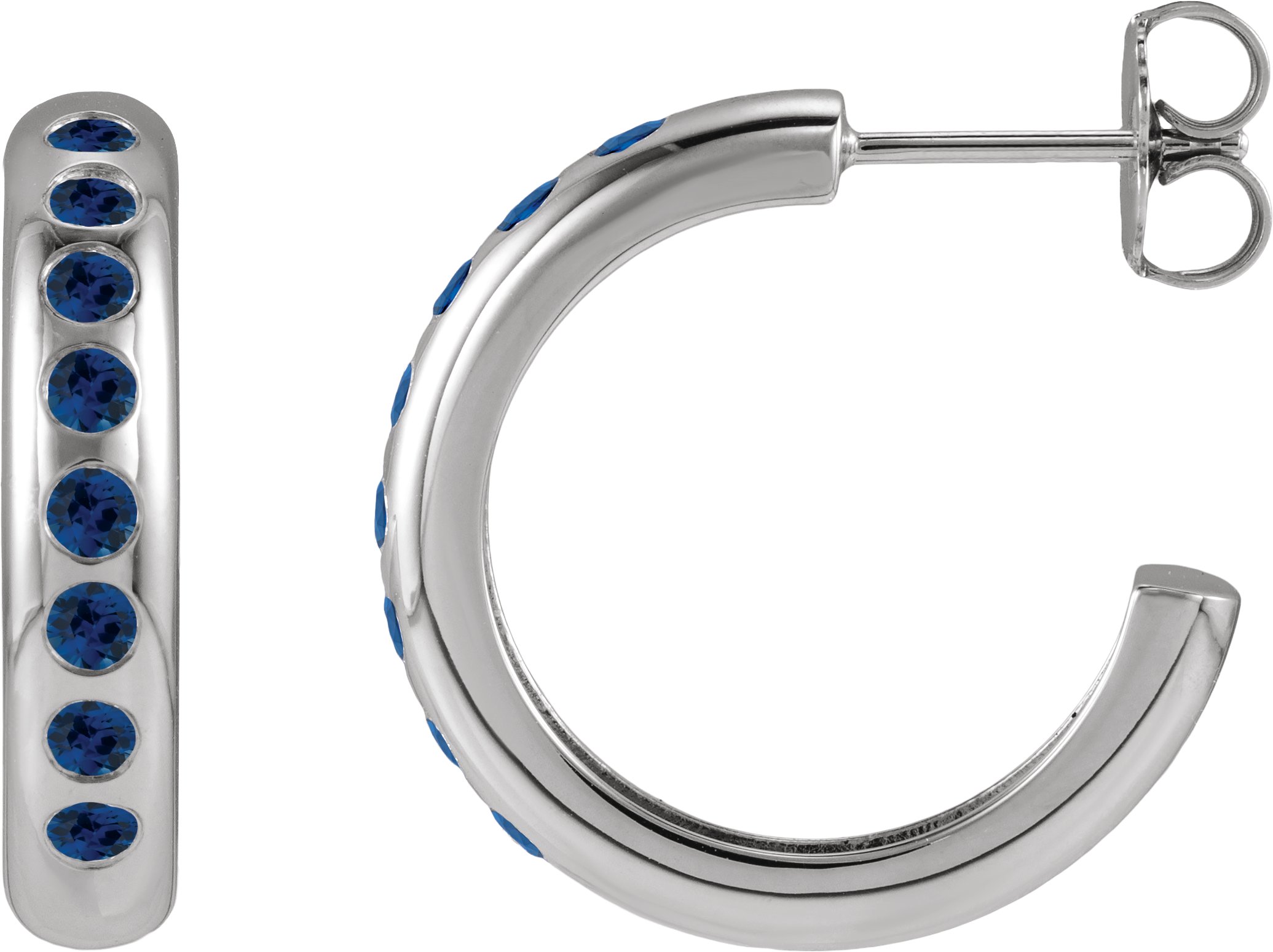 Accented Lightweight Hoop Earrings
