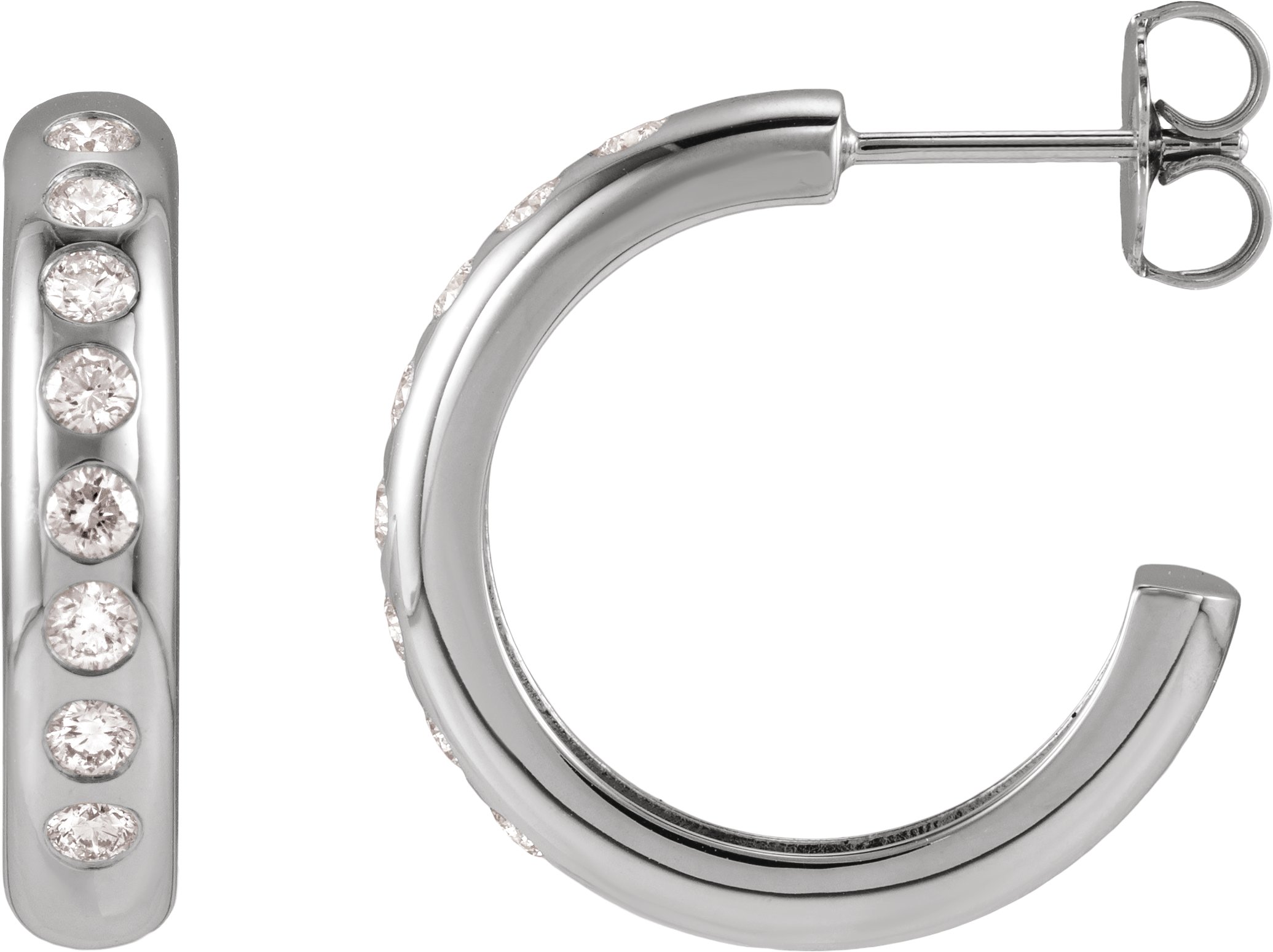 Accented Lightweight Hoop Earrings