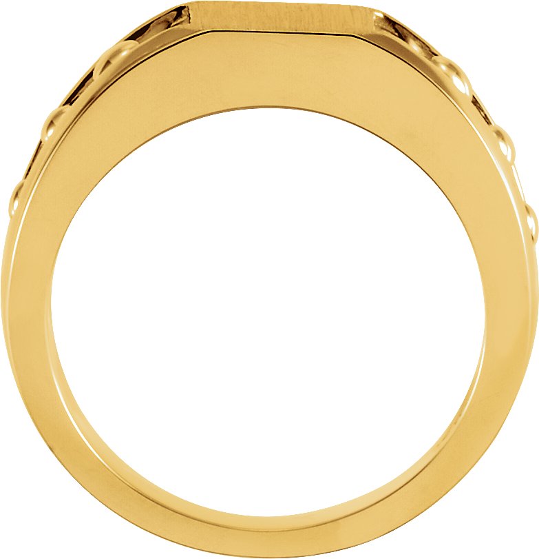 8 mm Square Signet Ring view 4