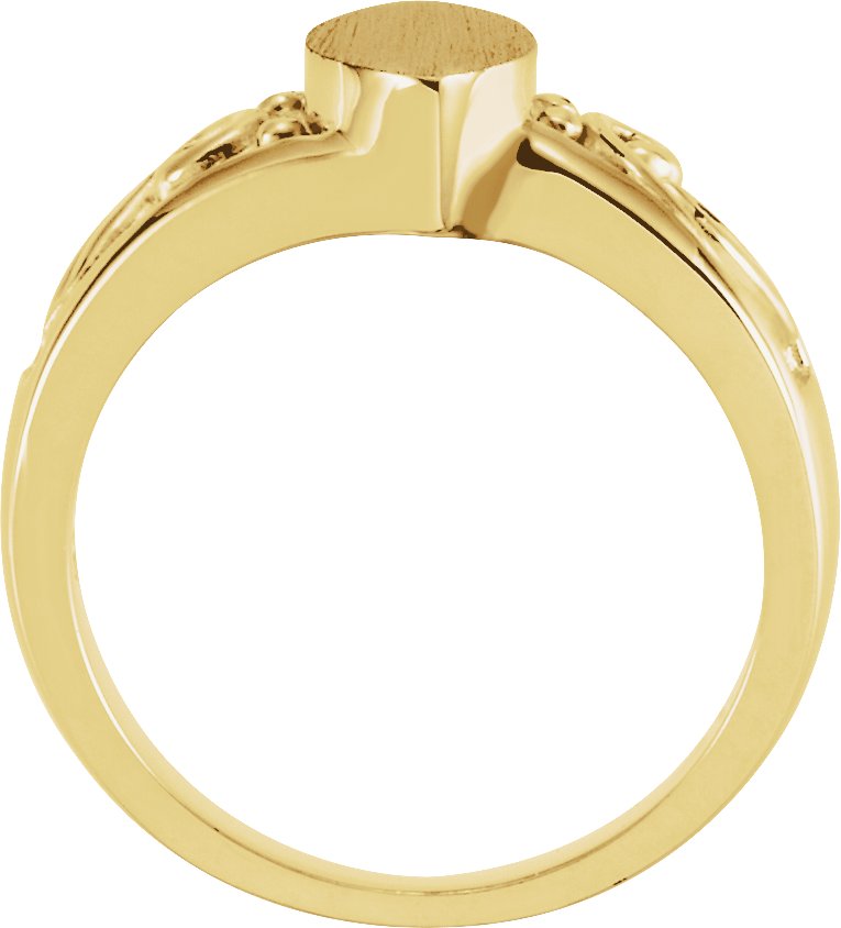 11x6 mm Marquise Signet Ring view 4