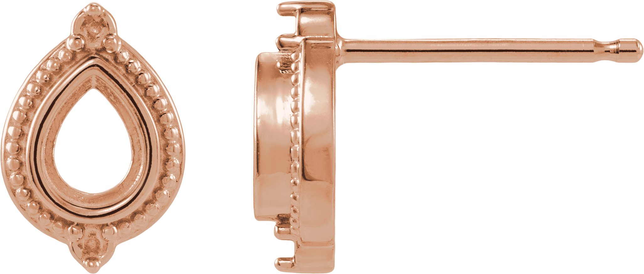 Bezel-Set Accented Vintage-Inspired Earrings