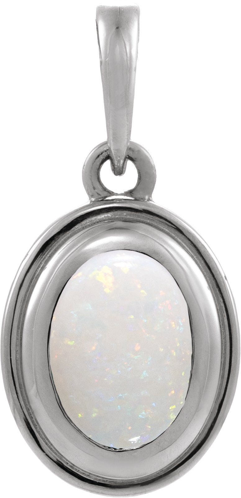 Bezel-Set Cabochon Pendant