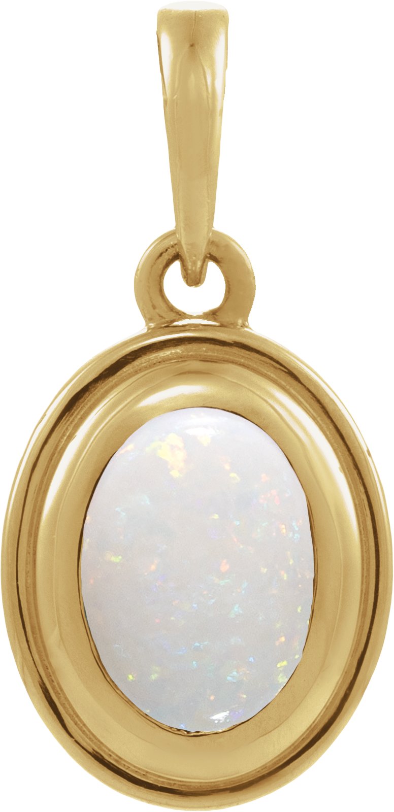 Bezel-Set Cabochon Pendant