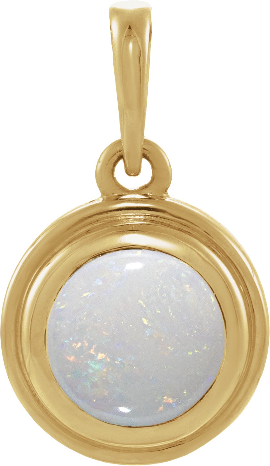 Bezel-Set Cabochon Pendant