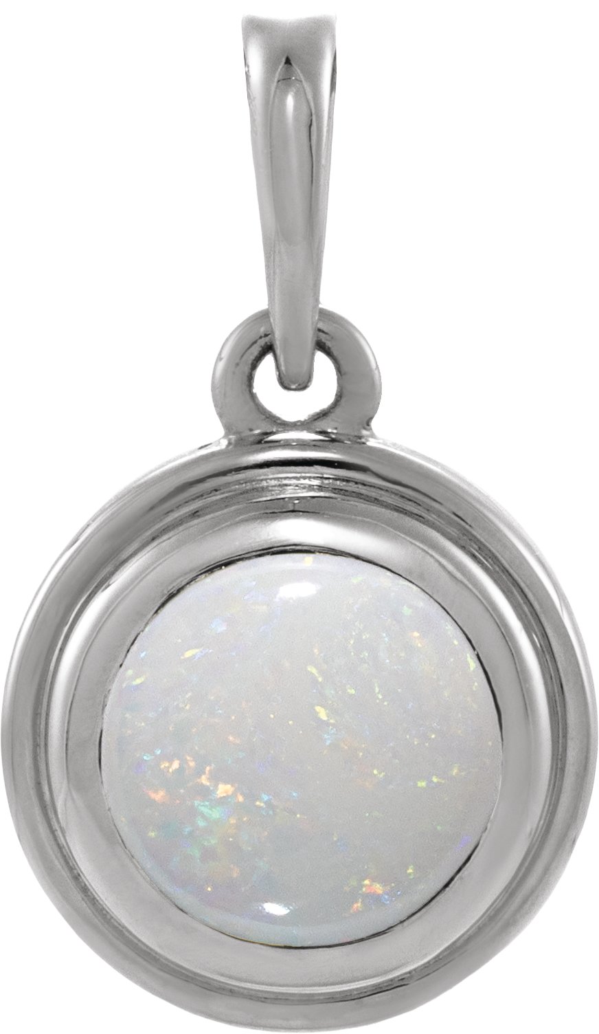 Bezel-Set Cabochon Pendant