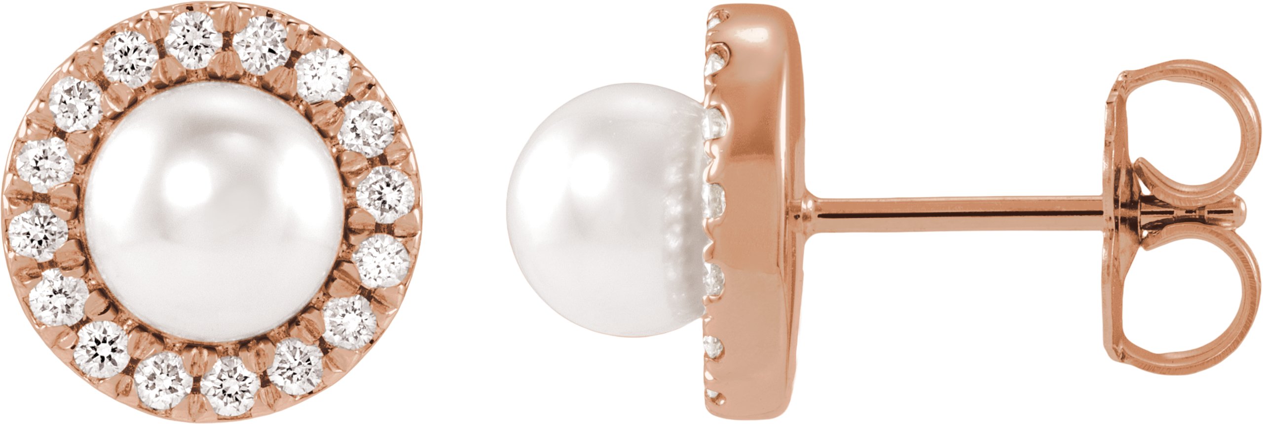 Pearl Halo-Style Earrings