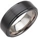 Tungsten & Ceramic Couture® 8 mm Ridged Band Size 10