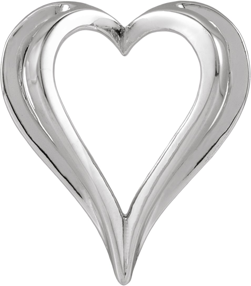 Shadow Heart Slide Pendant