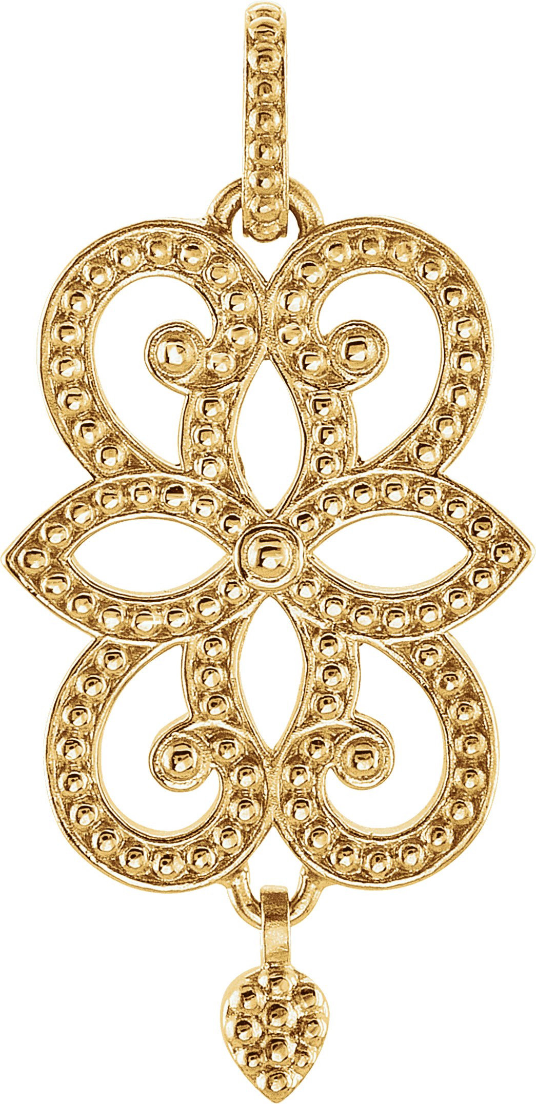 18K Yellow Floral Inspired Pendant Ref. 3390372
