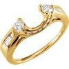 14K Yellow .50 CTW Diamond Wrap Style Ring Enhancer Ref 109061