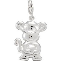 Sterling Silver Charming Animals® Monkey Charm