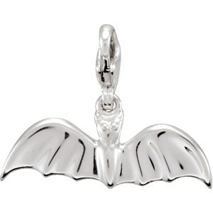 Sterling Silver Bat Charm/Pendant