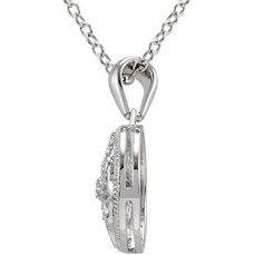 Sterling Silver .05 CTW Natural Diamond 18 Necklace