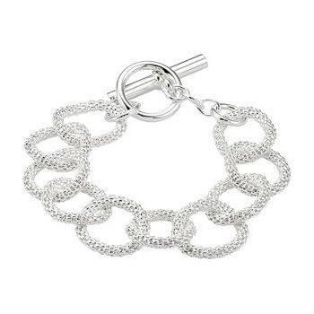 Sterling Silver Mesh Link 8 inch Bracelet Ref. 2992075