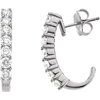 Diamond J Hoop Earrings 1 CTW Ref 477742