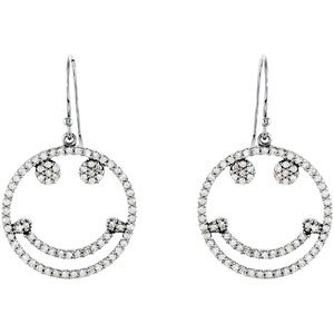 Alternative view of 5/8 CTW Natural Diamond Earrings – 14K White Gold