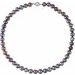 Sterling Silver Black Freshwater Cultured Pearl 18