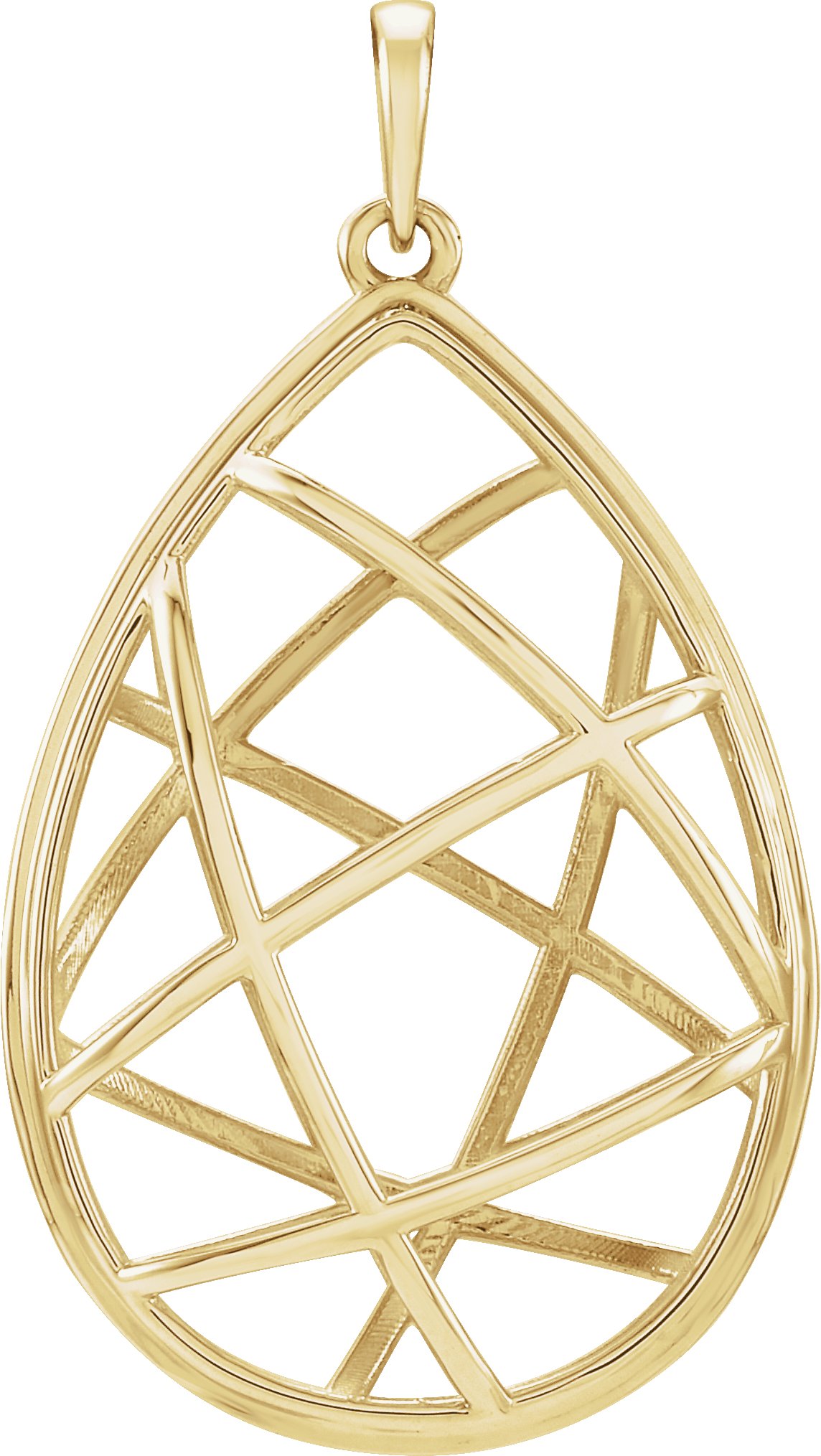 14K Yellow Nest Design Pendant