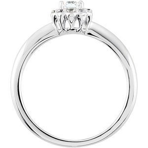 14K Yellow 1/3 CTW Diamond Engagement Ring	