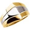 14KTT 13mm Metal Fashion Ring Ref 501327