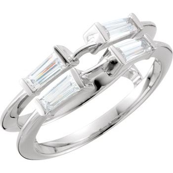 Platinum .50 CTW Diamond Ring Guard Ref 11033912