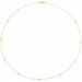 14K Yellow Cultured White Freshwater Pearl 9-Station 18