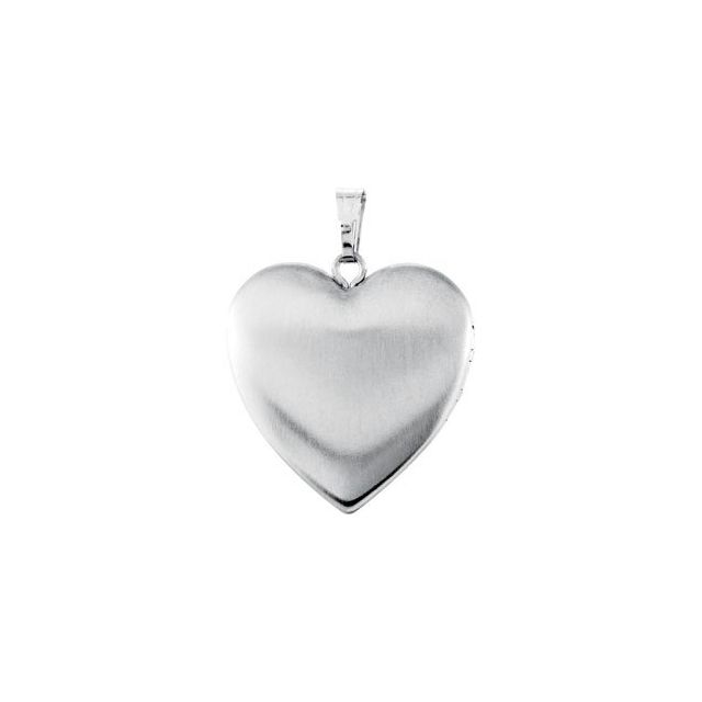 Sterling Silver 25.2x23.8 mm Mom Heart Locket with Enameled Flowers
