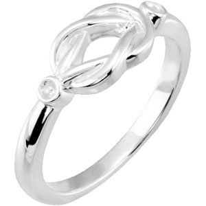 Accented Knot Ring