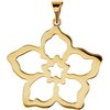 14K Yellow 24.32x23.64 mm Forget Me Not Pendant Ref. 2958893