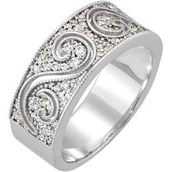 Etruscan-Inspired Ring Mounting for Diamonds
