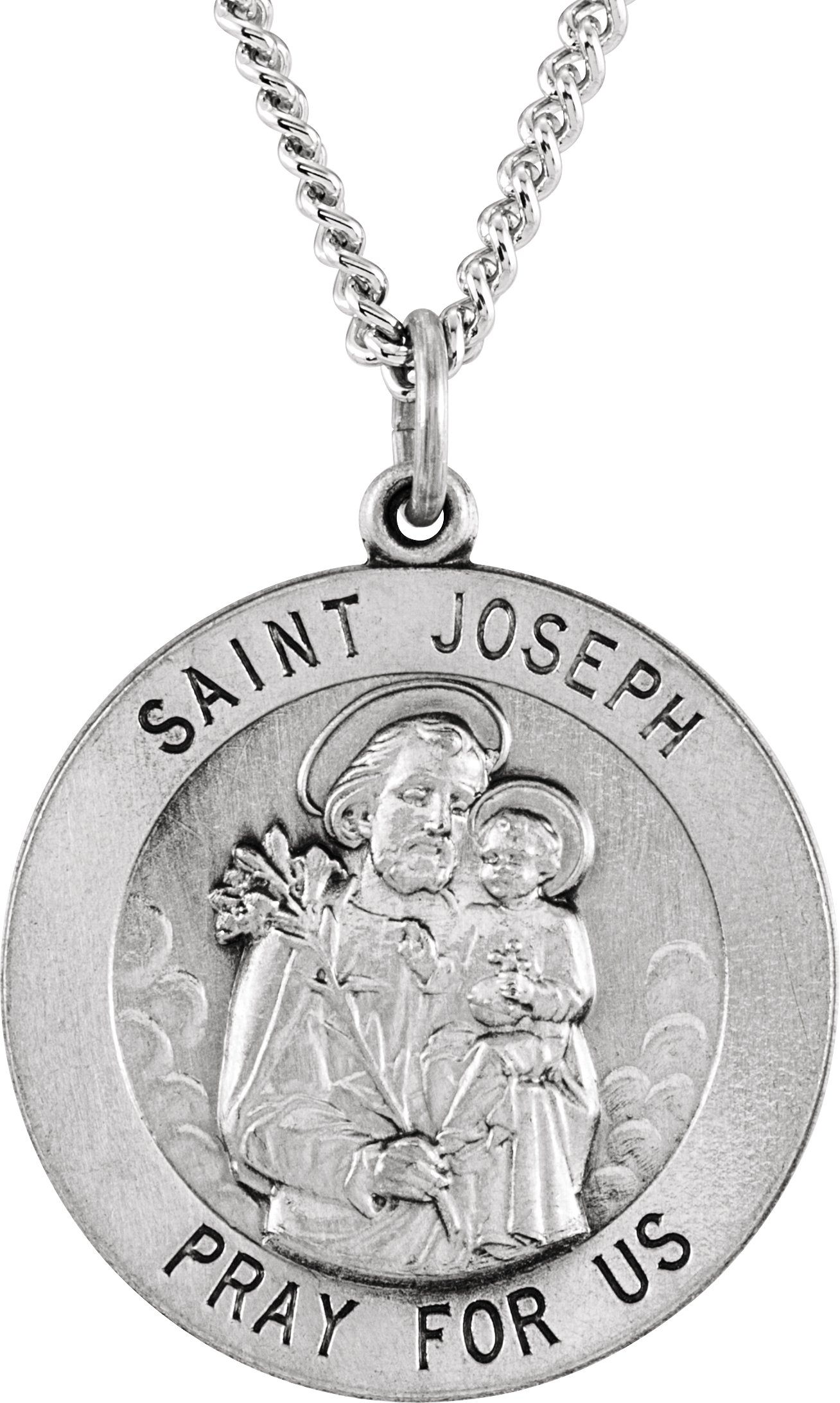 St. Joseph Medal Necklace or Pendant