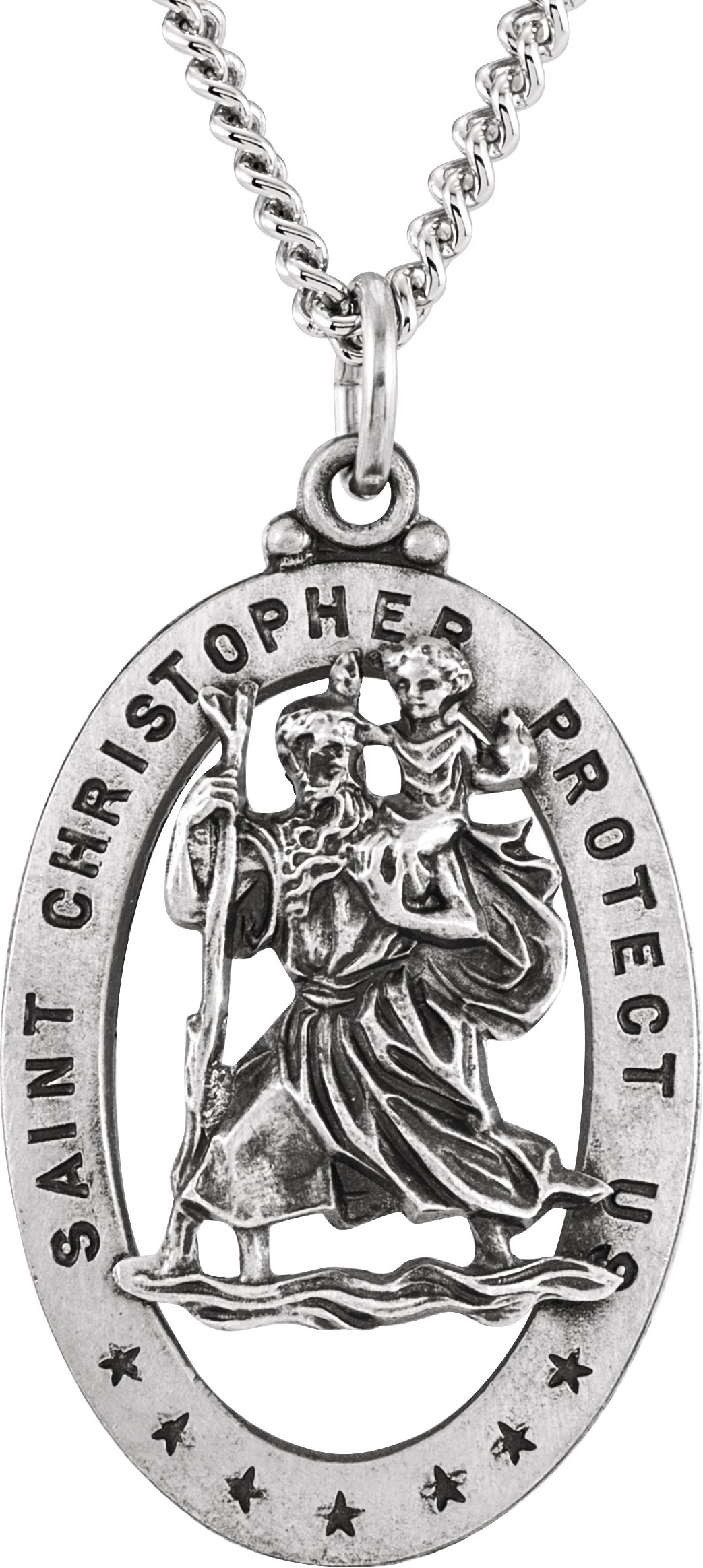 St. Christopher Medal Necklace or Pendant