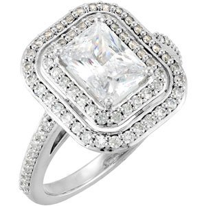 Emerald Shape Entourage Engagement 