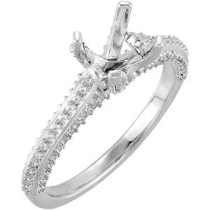 Accented Engagement Ring or Band
