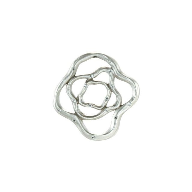 Sterling Silver 1/5 CTW Natural Diamond Pendant