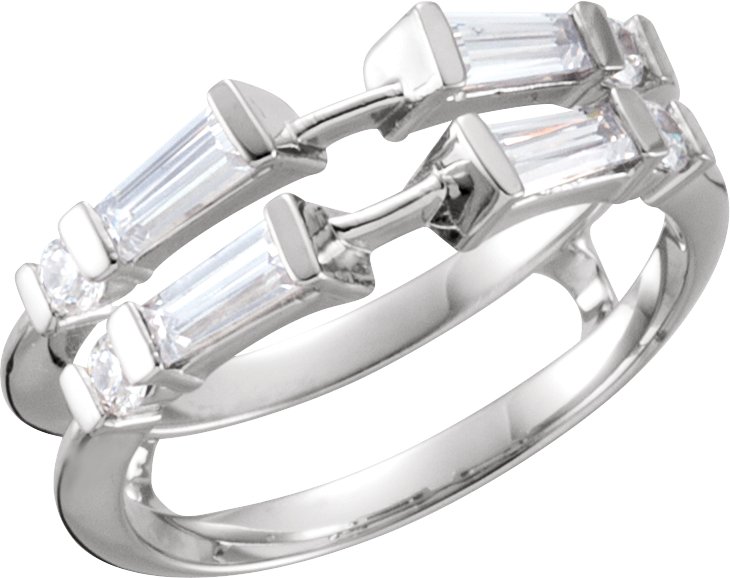14K White .50 CTW Diamond Ring Guard Ref 11033807