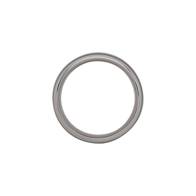Tungsten 8.3 mm Band with Black Enamel Size 10