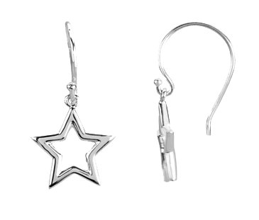 Sterling Silver Petite Star Earrings