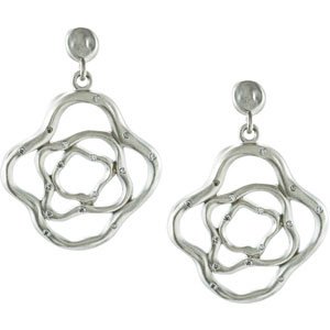 Alternative view of 3/8 CTW Natural Diamond Earrings – Sterling Silver & 14K White Gold