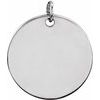 Sterling Silver 9.5 mm Round Disc Pendant Ref. 14739276