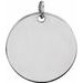 Sterling Silver 13 mm Disc Pendant