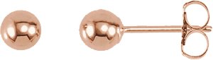 14K Rose 4 mm Ball Earrings Ref 10164604