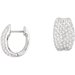 14K White 9/10 CTW Natural Diamond Earrings