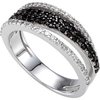 Black Spinel and Diamond Ring Ref 2735828