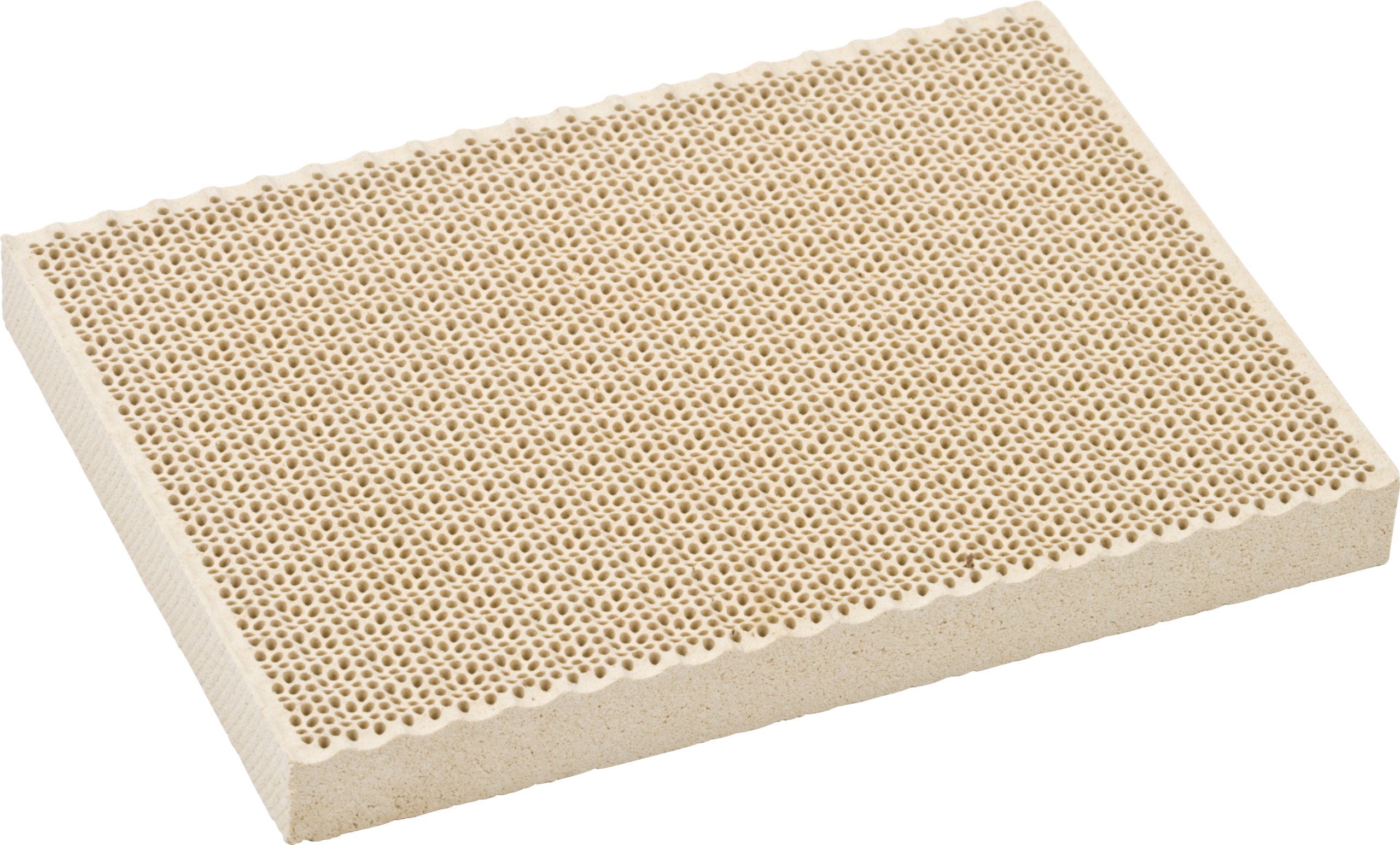 3 3/4 x 5 1/2 x 1/2 Ceramic Honeycomb Design Soldering Block