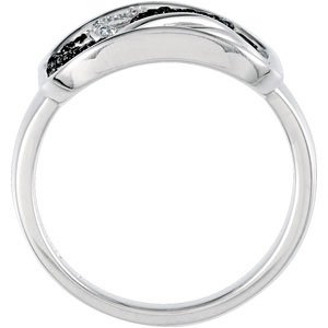 Natural Black Spinel & .06 CTW Natural Diamond Ring view 2