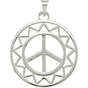 Sun Shaped Peace Sign Pendant Ref. 3043470