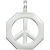 Octagon Shaped Peace Sign Pendant Ref. 3045085