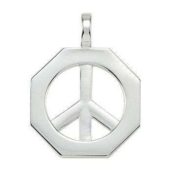 Octagon Shaped Peace Sign Pendant Ref. 3045172